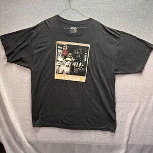 Star Wars Empire Photo Lab Gray T Shirt Chewy Darth Vader Stormtroopers Size XL